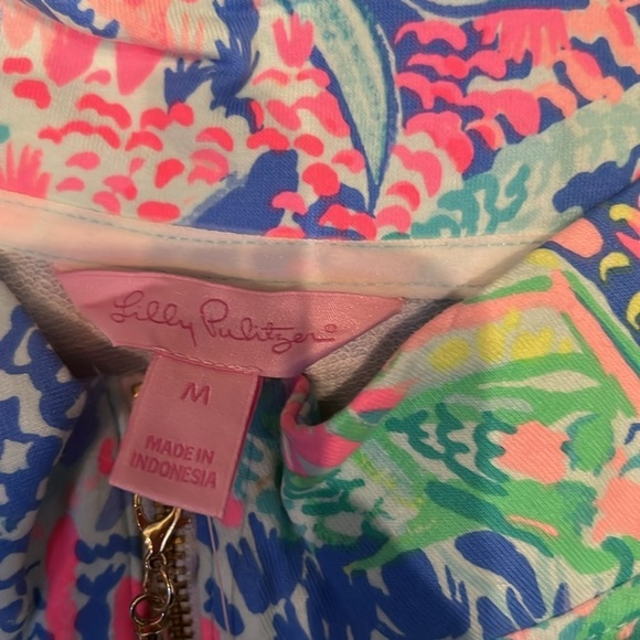 Lilly Pulitzer UPF 50+ Skipper Tunic Popover Mermaid Cove Medium NWT - Picture 10 of 10